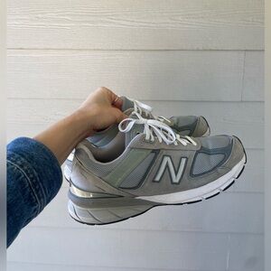 New Balance Gray and White Athletic Shoes